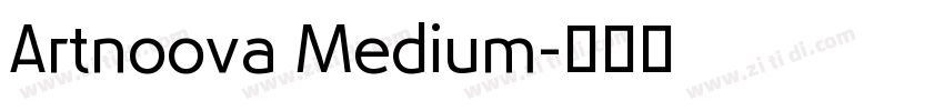 Artnoova Medium字体转换